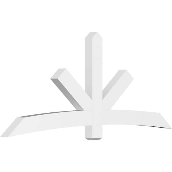 Ekena Millwork Alberta 96 in. W x 40 in. H x 4 in. D Signature Polyurethane Bracket