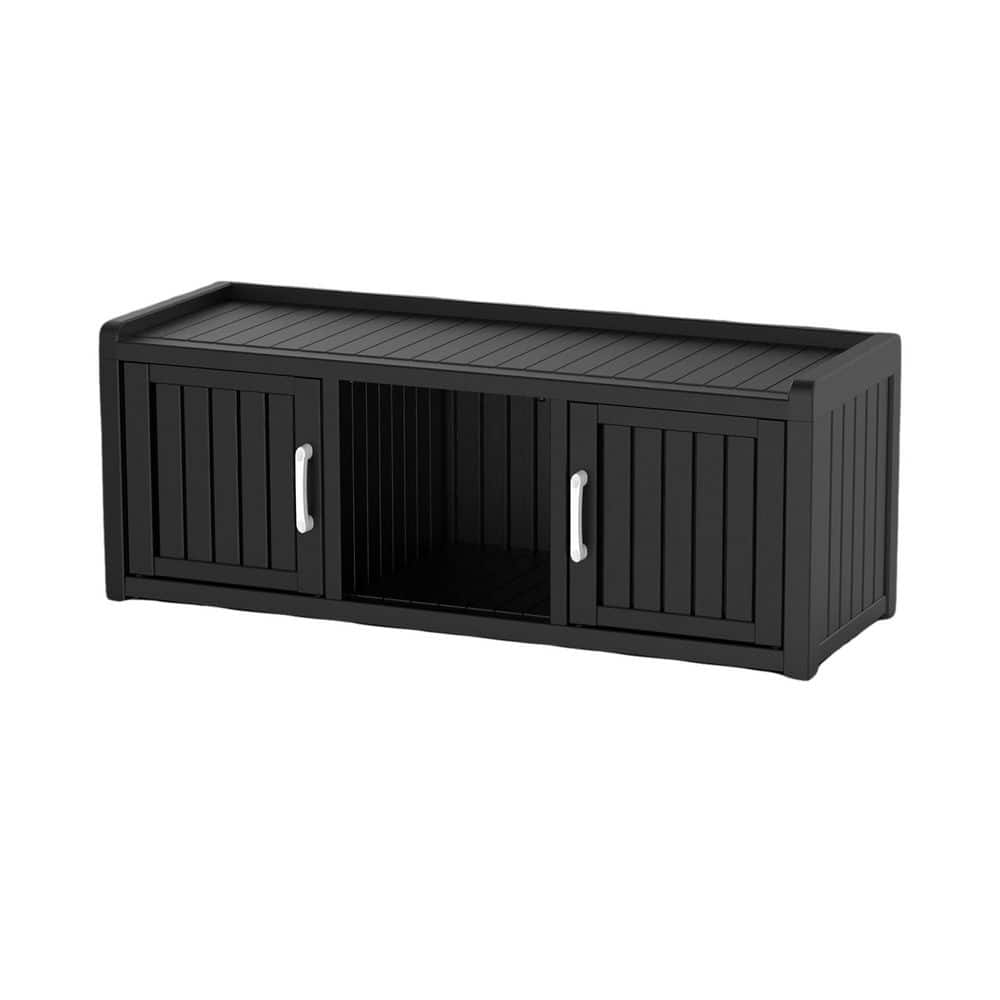 32 Gal. 2-Door Black Resin Shoe Storage Cabinet (Deck Box) price history on PriceWatchPro