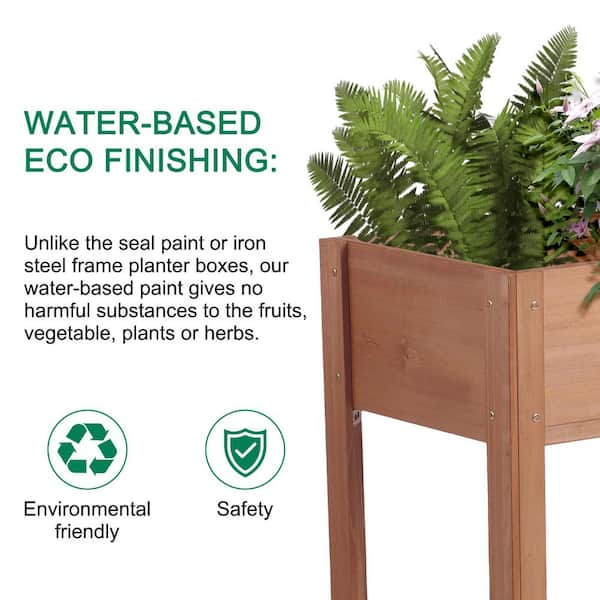 Reviews for Siavonce 40 in. x 20in. x 31 in. Raised Garden Bed