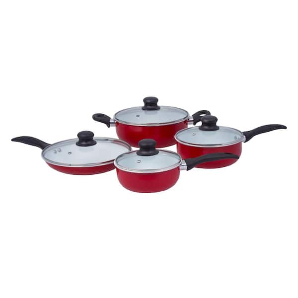 8 Piece Thermal Conducting Aluminum Non-Stick Cookware Set by Lexi Hom -  Lexi Home