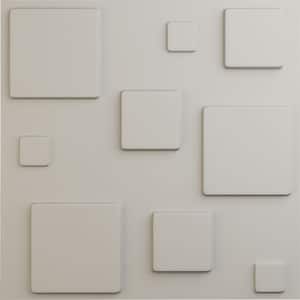 19 5/8 in. x 19 5/8 in. Devon EnduraWall Decorative 3D Wall Panel, Satin Blossom White (12-Pack for 32.04 Sq. Ft.)
