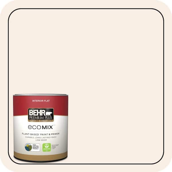 1 qt. #250C-1 Bermuda Shell Flat EcoMix Plant-Based Interior Paint & Primer