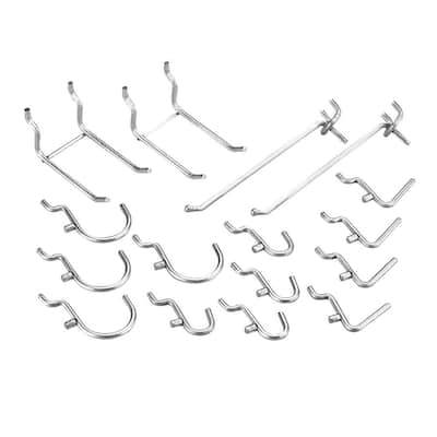 50pcs plastic locking pegboard clips Display Fastening Peg Board Hook