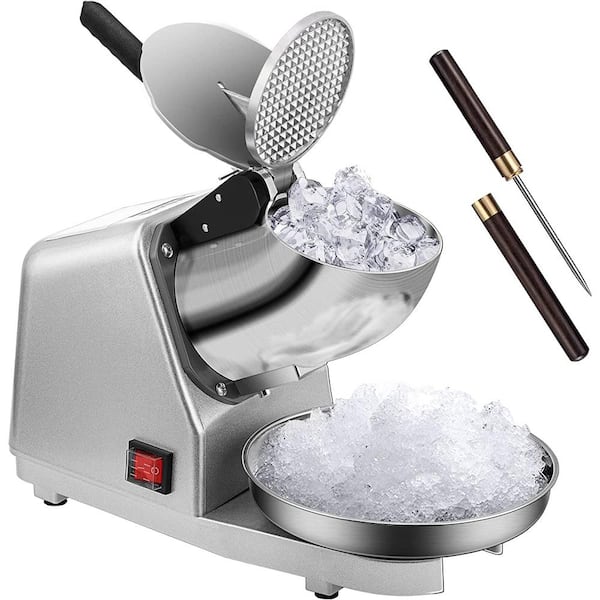 VIVOHOME Electric 11 oz. 210 lbs./Hour 4-Blades Ice Crusher Shaver Snow  Cone Machine with Ice Pick in Silver - Yahoo Shopping