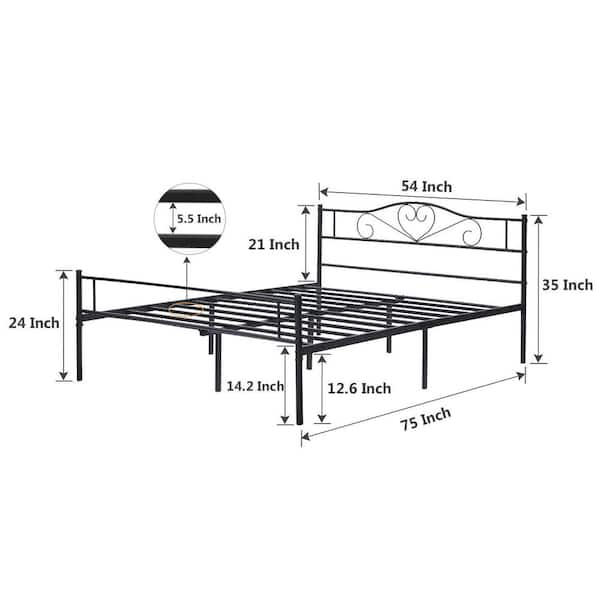 width of full size box spring