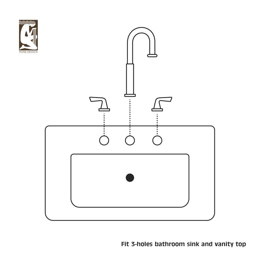 Classic Polished Nickel Widespread Lavatory Faucet with Porcelain Handles