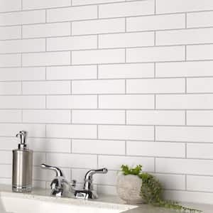 Metro Soho Subway Matte White 1-3/4 in. x 7-3/4 in. Ceramic Floor and Wall Tile (12.0 sq. ft./Case)