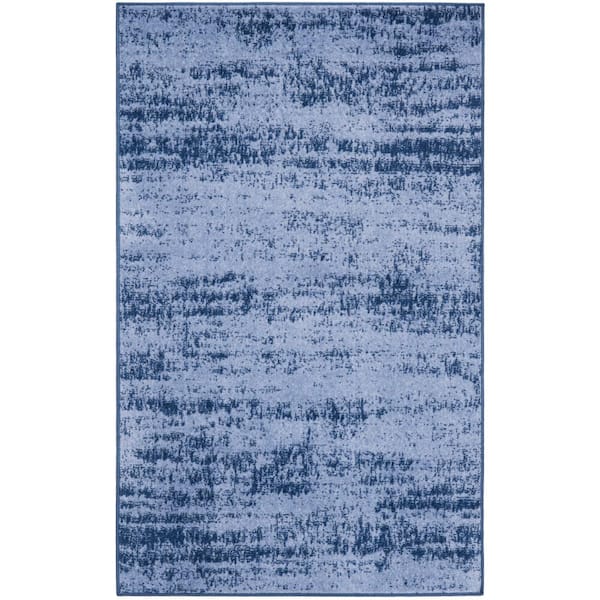 Nourison Nourison Essentials Denim 2 ft. x 4 ft. Abstract Contemporary Area Rug