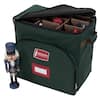TreeKeeper 18 in. Green Polyester Collectible Nutcracker Storage Box (Holds 9 Figurines) TK-30026-RS