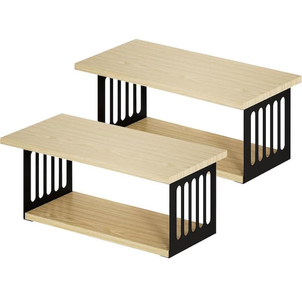 7.9 in. W x 15.8 in. D Natural Floating Shelves Decorative Wall Shelf (Set of 2)