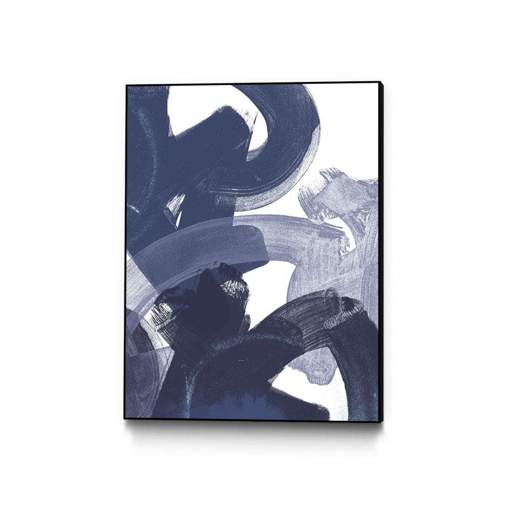 11 in. x 14 in. Blue on Blue I by June Erica Vess Framed Wall Art
