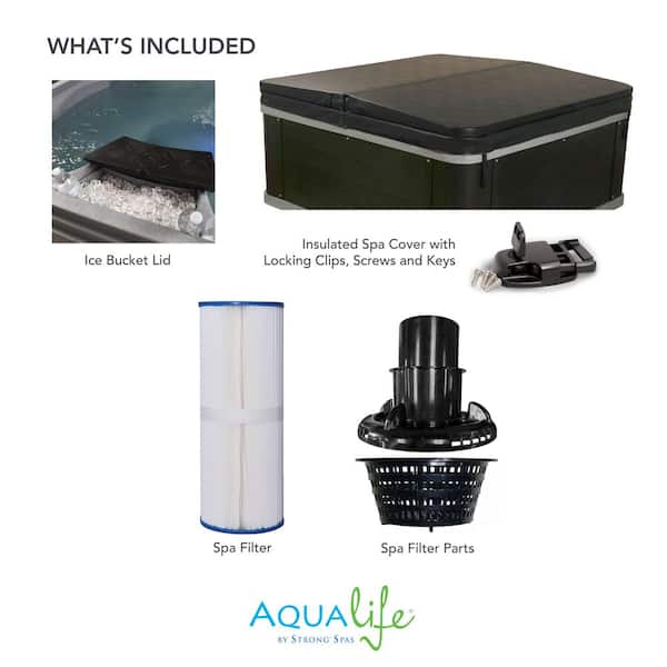 AquaLife Ariana 6-Person 30-Jet 70-Port 240-Volt Hot Tub Lounger