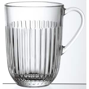 SOHO LOUNGE 4 Piece 16 oz. Stackable Clear Glass Beverage Mugs