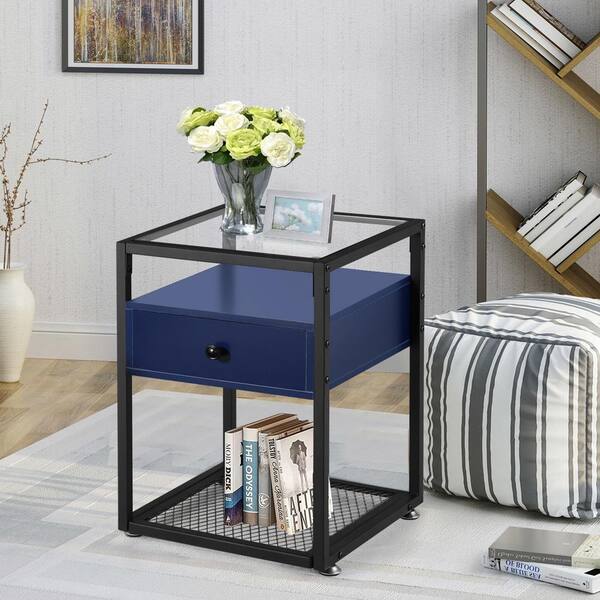 deep blue glass canopy