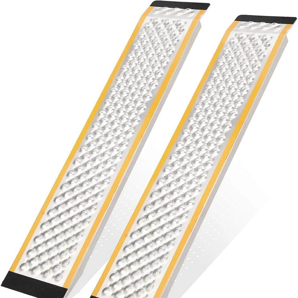Aluminum Lawn Mower Ramps 57 in. x 9 in. 1000 lbs. Capacity Anti-Slip Punch Plate Surface Lightweight Sturdy Shed Access price history on PriceWatchPro