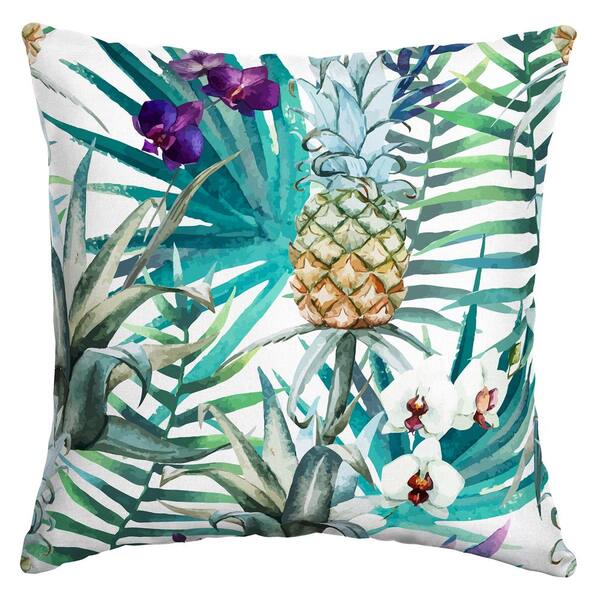 ARDEN SELECTIONS 16 in. x 16 in. Ameera Tropical Square Outdoor Throw Pillow