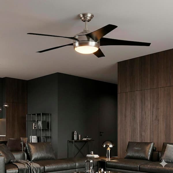 Home Decorators Collection Windward IV 52 in. Indoor LED Brushed