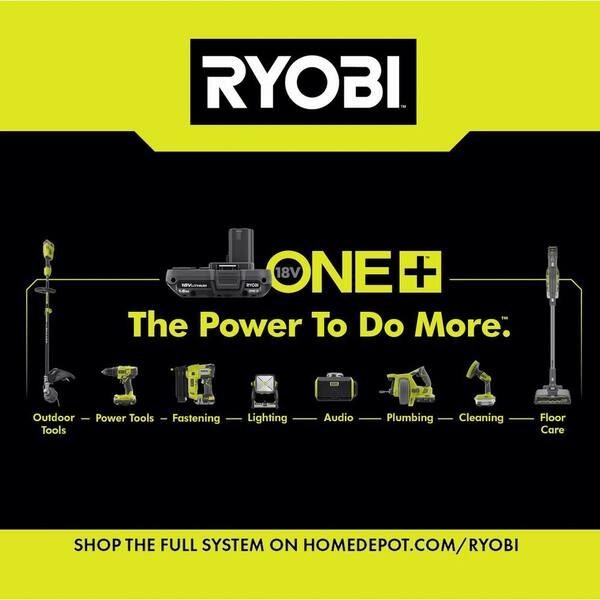 Ryobi P721 18-volt One Dual Power Hybrid LED Work Light 3ah Battery Charger for sale online 