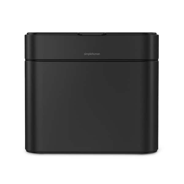 4L Compost Caddy Bin with Magnetic Docking, Matte Black Steel