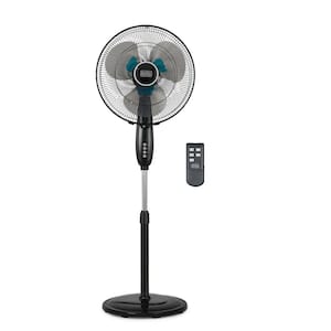 16 in. Dual-Blade Stand Tower Fan