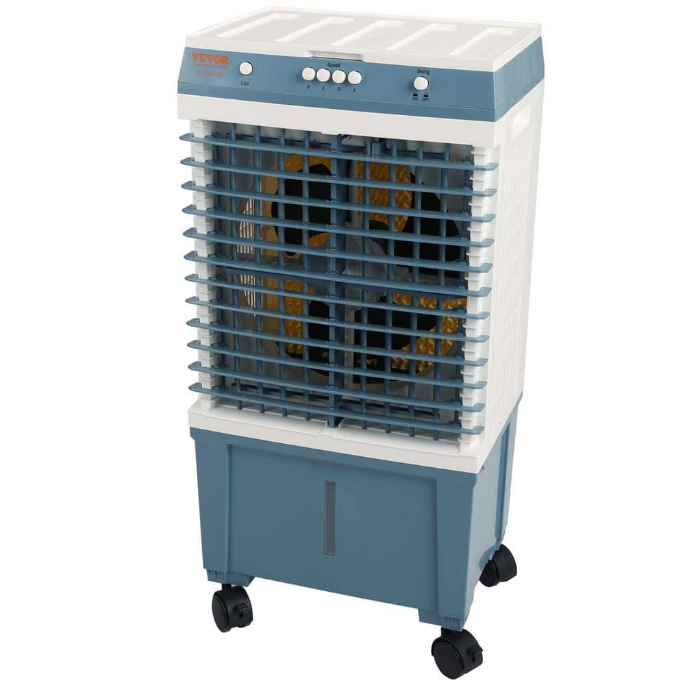 1400 CFM of 3-Speeds Portable Evaporative Cooler for 550 sq. ft. 84° Oscillating, 5 Gal. Indoor/Outdoor Use FCC Listed price history on PriceWatchPro