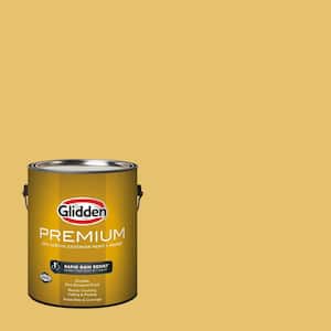 Glidden Premium 1-gal. PPG1106-4 Turner's Yellow Semi-Gloss