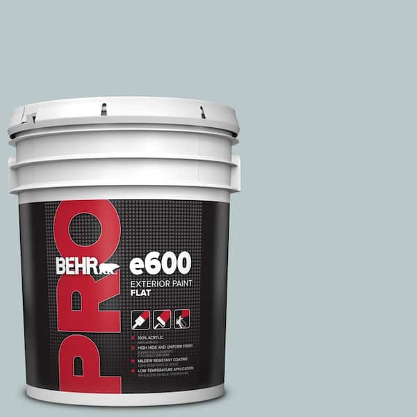 5 gal. #N470-2A Dusted Blue Flat Exterior Paint