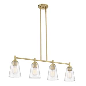Home Decorators Collection Lowry 3-Light Brushed Gold Pendant Light ...