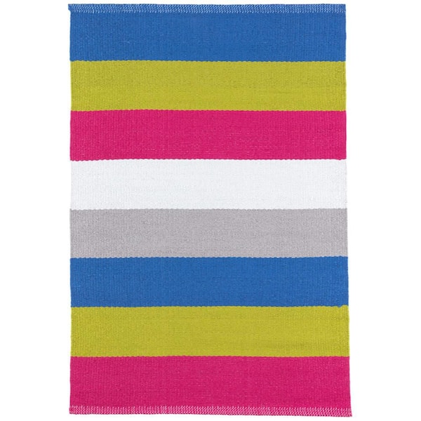 Jules Stripe Handwoven Multi 8 ft. x 10 ft. Outdoor Area Rug