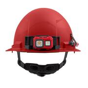 BOLT Red Type 1 Class E Front Brim Non-Vented Hard Hat with 6-Point Ratcheting Suspension (10-Pack)