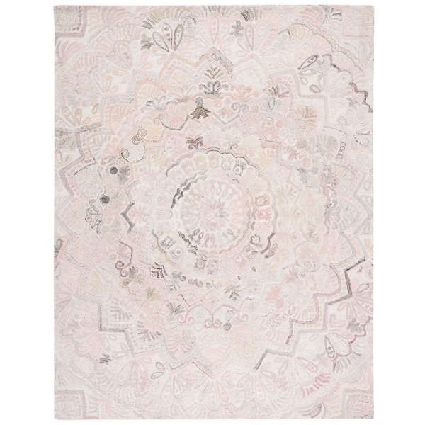 Marquee Beige/Ivory 8 ft. x 10 ft. Floral Oriental Area Rug