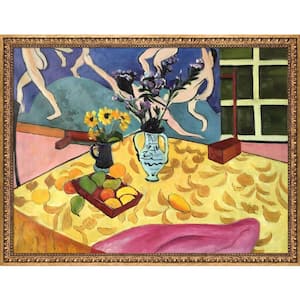 Still Life with Dance by Henri Matisse Versailles Gold Framed People Oil Painting Art Print 33.5 in. x 43.5 in.