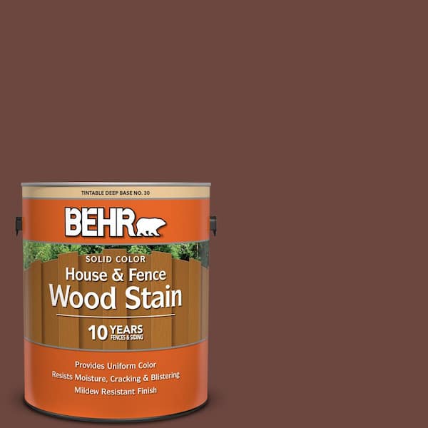 BEHR 1 gal. #PPU3-19 Moroccan Henna Solid Color House and Fence Exterior Wood Stain