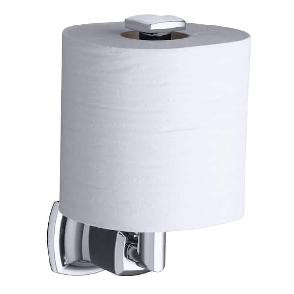KOHLER Margaux Vertical Wall-Mount Single Post Toilet Paper Holder in Polished Chrome