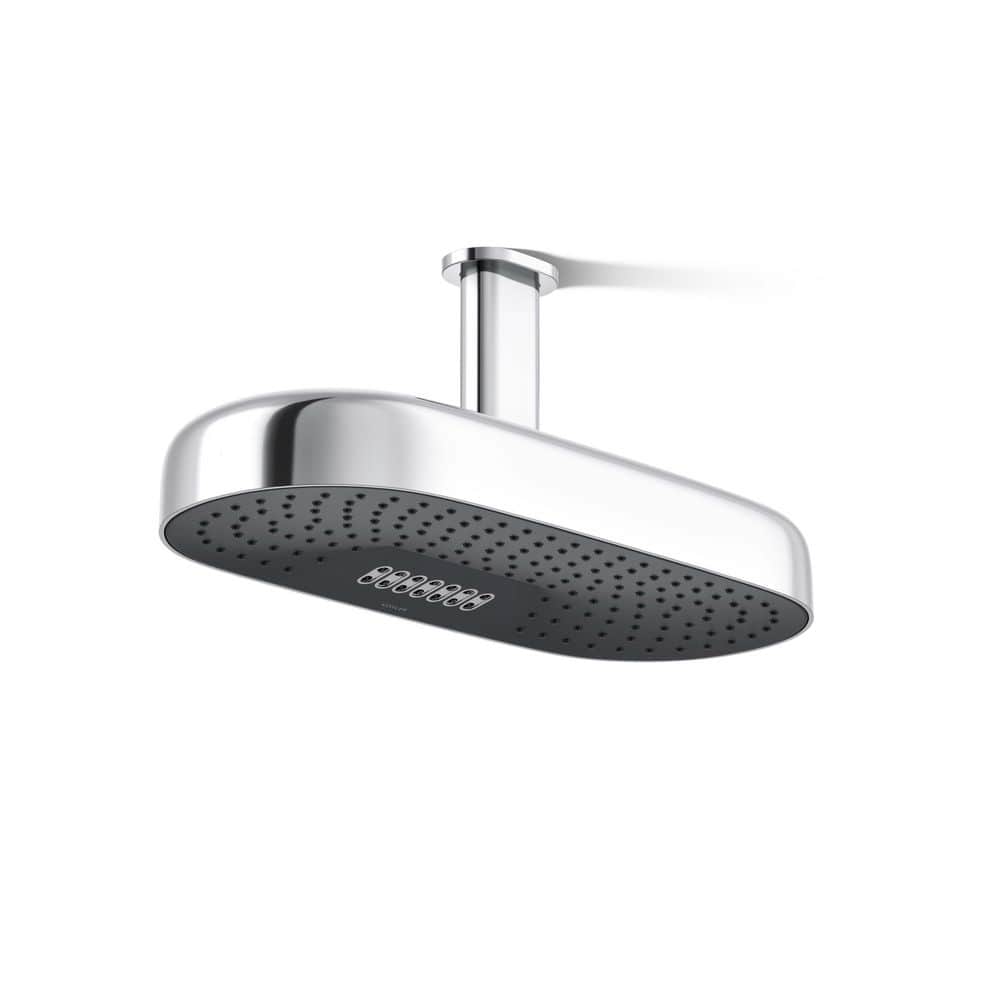 Statement 2-Spray Patterns with 2.5 GPM 14 in. Wall Mount Fixed Shower Head in Polished Chrome price history on PriceWatchPro