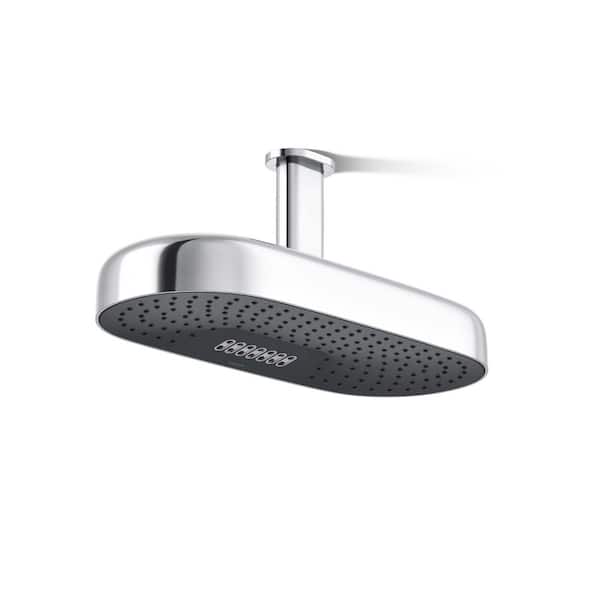 KOHLER Statement 2-Spray Patterns with 2.5 GPM 14 in. Wall Mount Fixed Shower Head in Polished Chrome