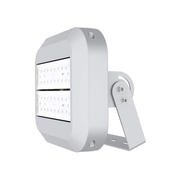 Innoled 100-Watt Waterproof (IP67) Silver Integrated LED Outdoor Landscape Flood Light with 5700K
