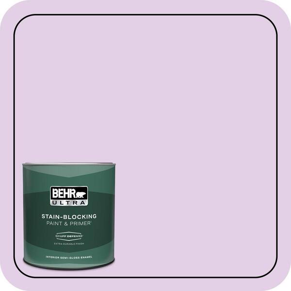 BEHR ULTRA 1 qt. #P100-2 Sweet Romance Extra Durable Semi-Gloss Enamel Interior Paint & Primer
