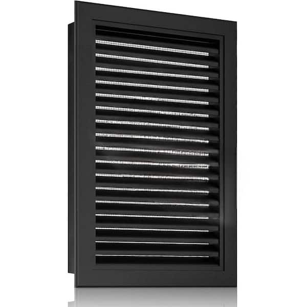 KIWDZFU 12 x 18 Aluminum Alloy Gable Vent Gray Enhanced Airflow