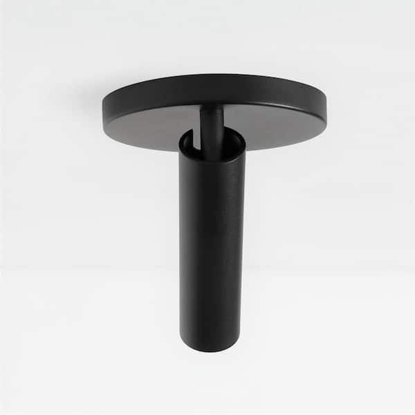 Karpo Matte Black Adjustable Spot Light, Integrated LED Bulb, Fixed Track Cylinder Spotlight, 3000k, 580 Lumens