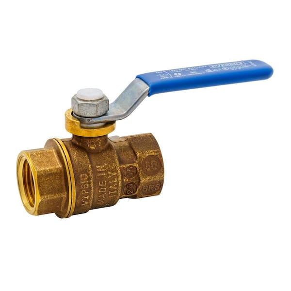 1/2 in. FNPT Full Port Lead Free Brass Ball Valve