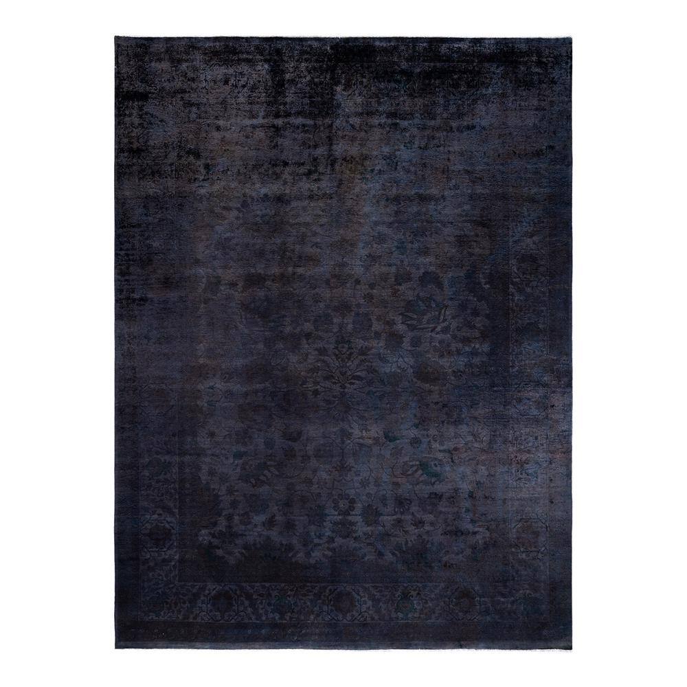 Fine Vibrance Black 9 ft. x 12 ft. Solid Wool Indoor Area Rug price history on PriceWatchPro