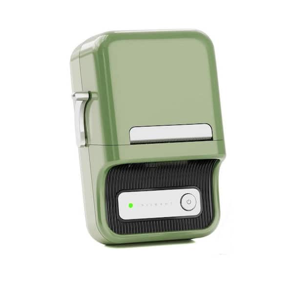 Yichuhaoxi Label Maker Machine with Tape, Bluetooth Label Printer, 2 in. Portable Thermal Sticker Printer in Green