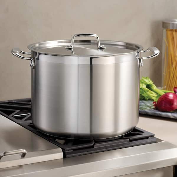 Gourmet Prima 16 qt. Stainless Steel Stock Pot with Lid Gourmet Prima 16 qt. Stainless Steel Stock Pot with Lid