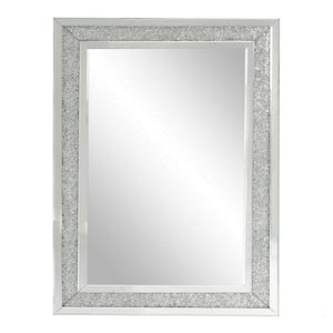 Silver 24 in. W x 36 in. H Large Rectangle Frame Wall-Mounted ...