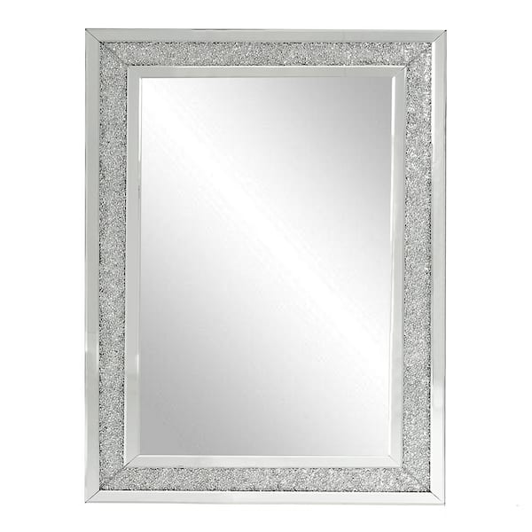 Round Silver Gemstone Wall high quality Mirror, 24