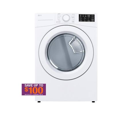 LG 5.0 cu. ft. Stackable Front Load Washer in White with 6 Motion Cleaning  Technology WM3470CW - The Home Depot