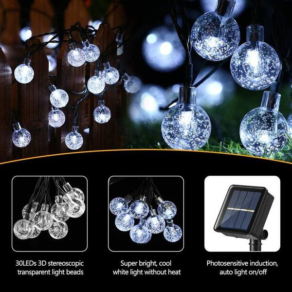 cool white globe string lights