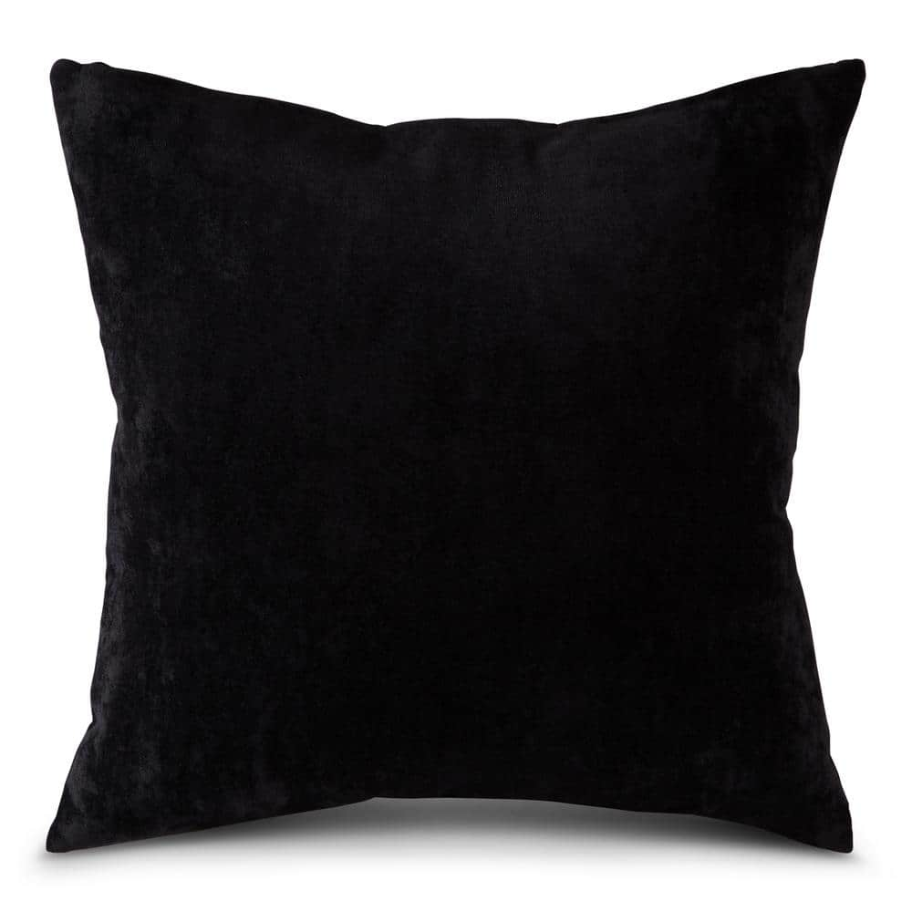 Greendale Home Fashions Solid Sable Velvet 20 in. x 20 in. Square Throw ...