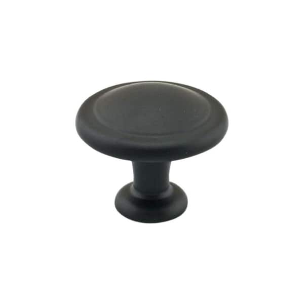 Richelieu Hardware Toulouse Collection 1-1/4 in. (32 mm) Matte Black Traditional Cabinet Knob